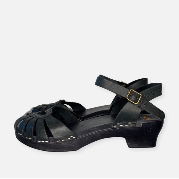 Swedish Hasbeens Shoes - Swedish Hasbeens heart medallion debutant sandals